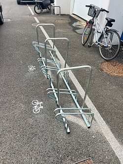 Pose rak à vélo